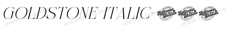 Goldstone Italic字体转换